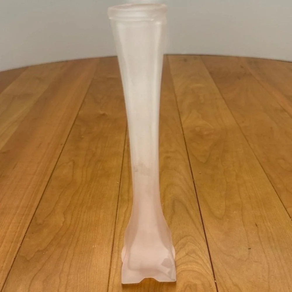 Vintage Frosted Pink Glass Bud Vase – Giftwares Co. Satin Finish Square Base 8